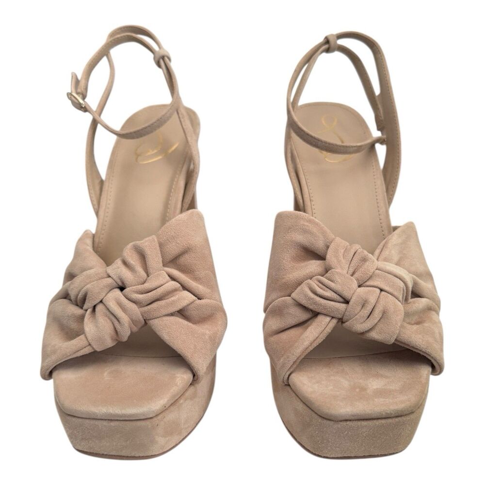 Sam Edelman Women's 10.5M Kristen Platform Heel Cappuccino Suede $180 - Picture 6 of 14